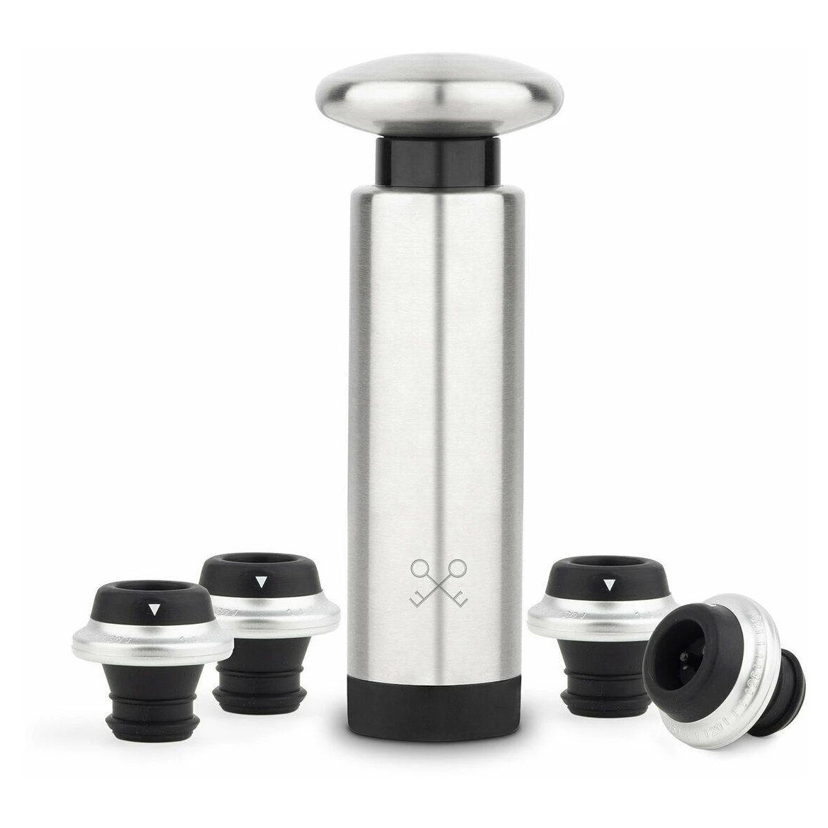 Bomba de vacío manual Les Petits Champs WOM440 con tapones reutilizables para vino