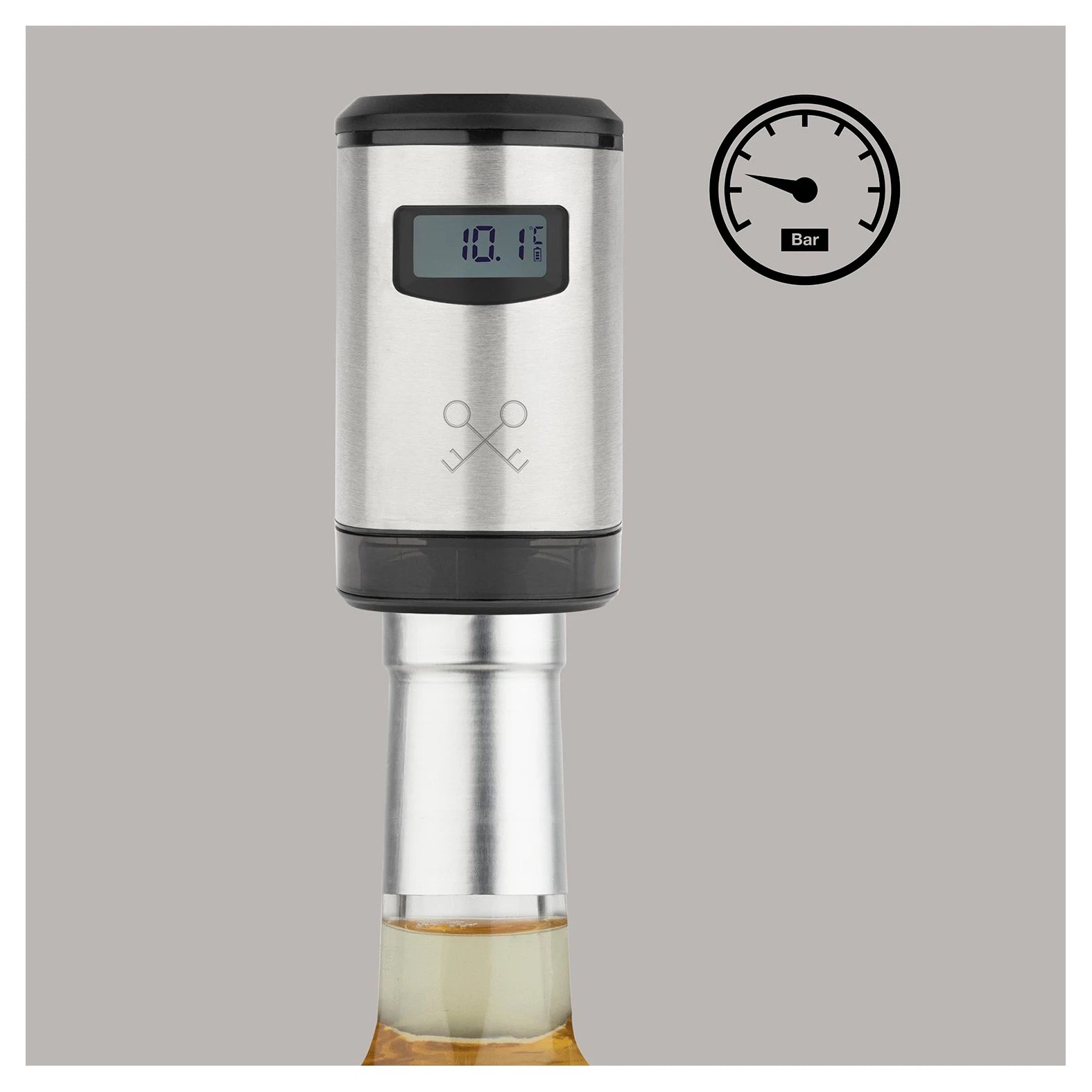 Bomba de vacío eléctrica Les Petits Champs WOM820 con cable USB y tapón para vino