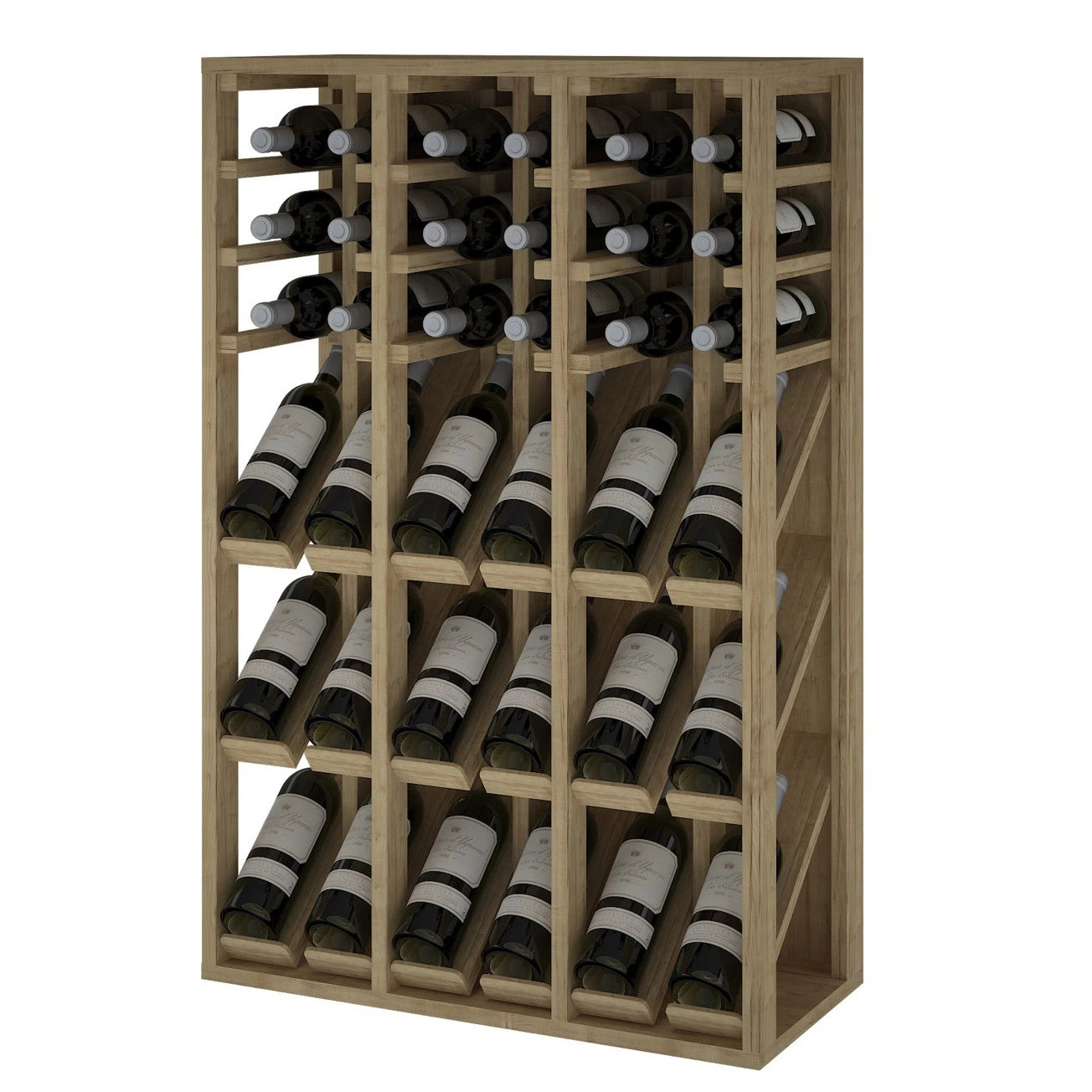 Pine wood wine rack for 36 bottles, Godello EX2091