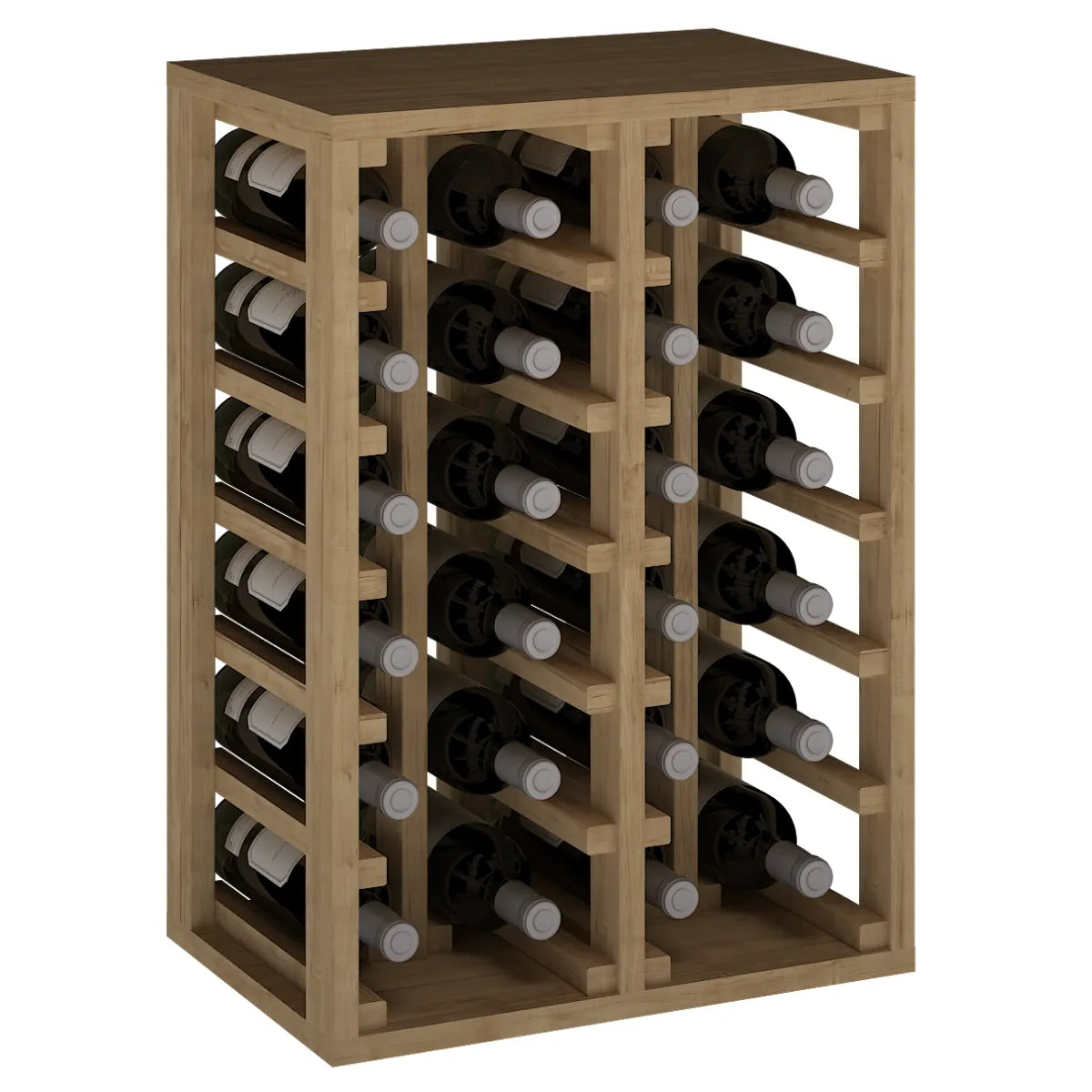 Wine rack for 24 bottles Expovinalia Godello 2014 — Pine with light oak finish — EX2014