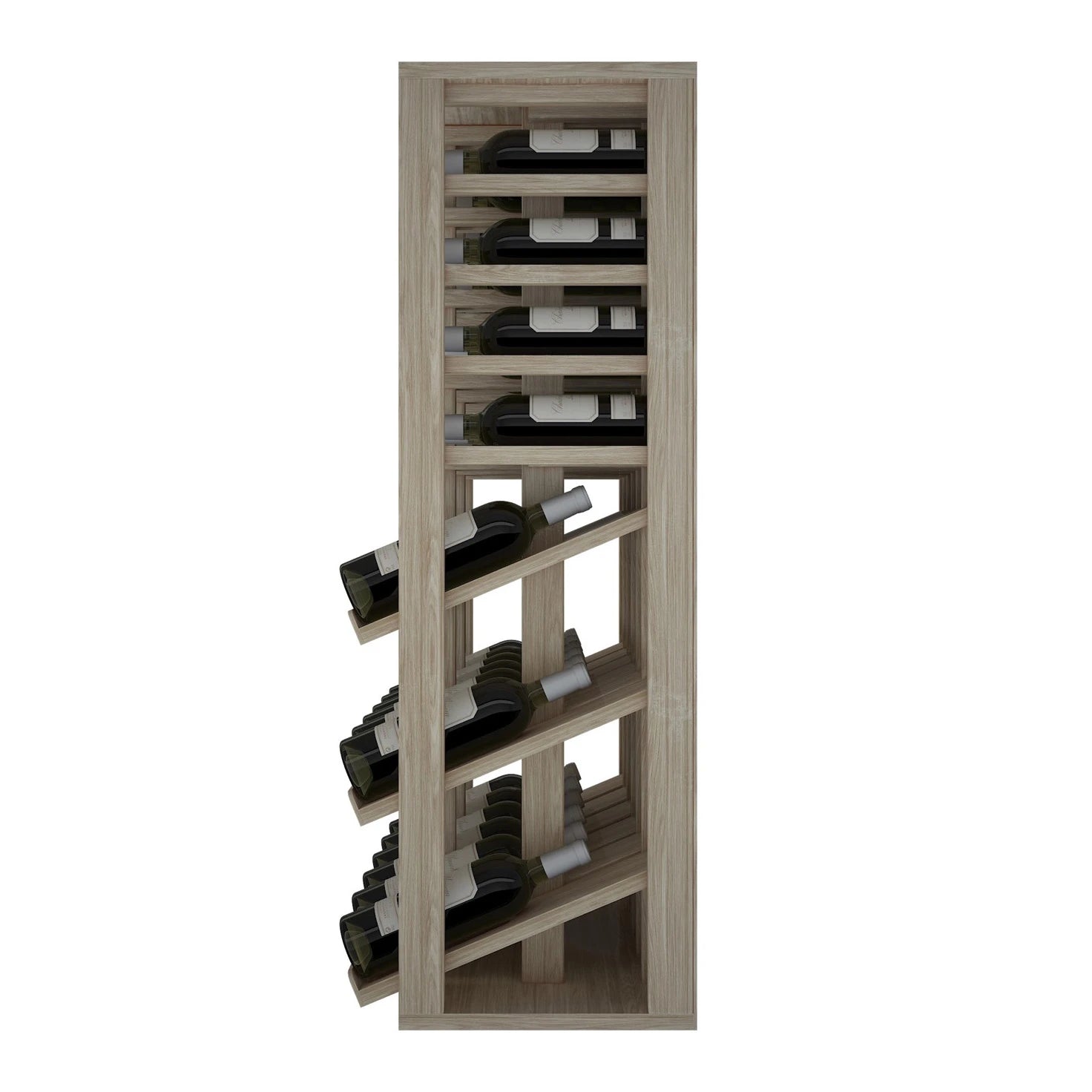 Oak wood wine rack for 36 bottles, Godello ER2091