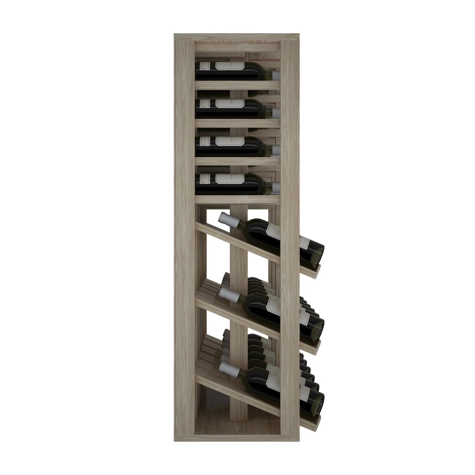 Oak wood wine rack for 36 bottles, Godello ER2091