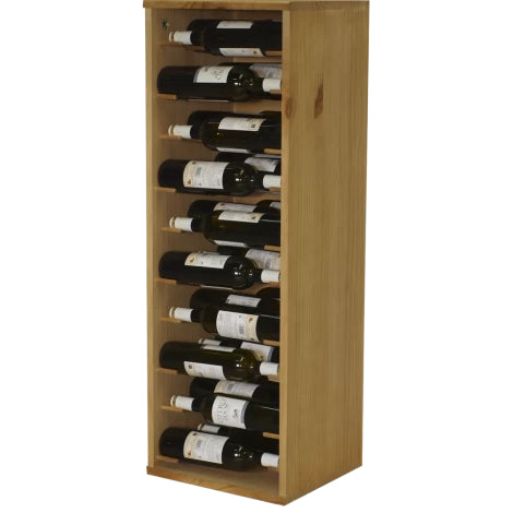 Wine rack shelving for 30 bottles Expovinalia 9223 - Pine with light oak finish