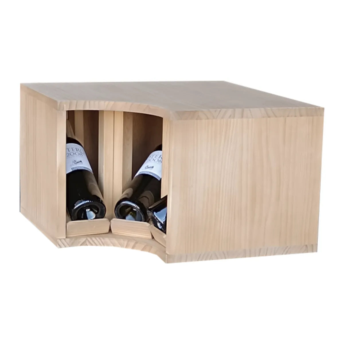 Wine rack for 3 bottles Expovinalia Villafranca Godello 2295 — Pine with light oak finish — EX2295