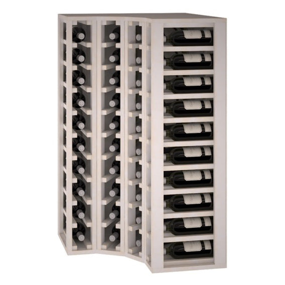 Pine wood corner wine rack for 40 bottles, Godello EW2030
