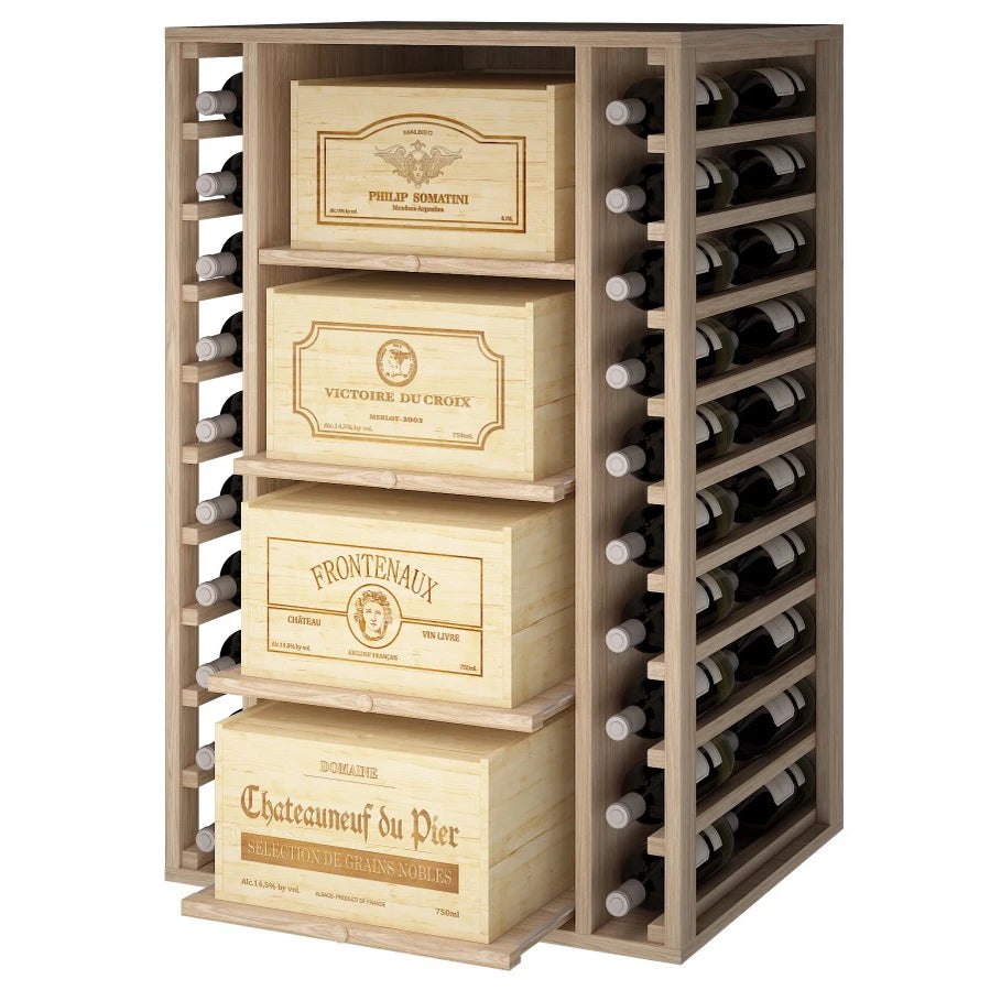 Oak wine rack for 88 bottles, Godello ER2546