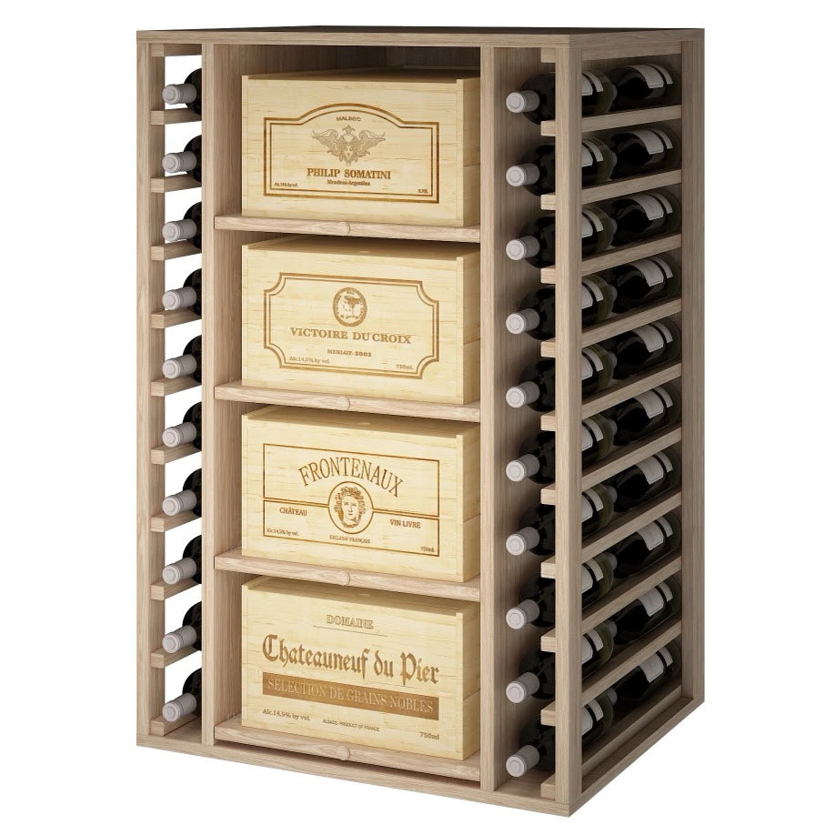 Oak wine rack for 88 bottles, Godello ER2546