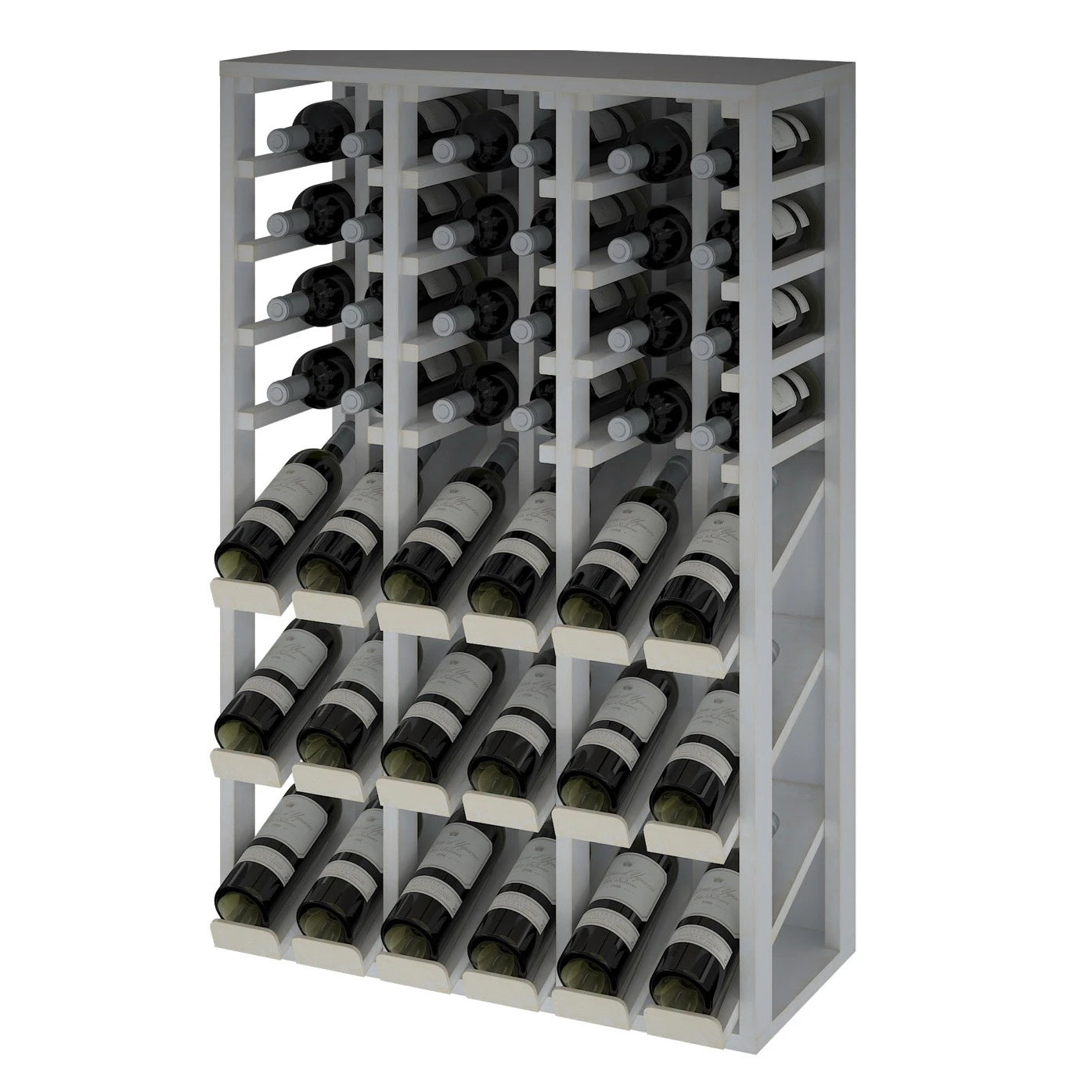 Pine wood wine rack for 36 bottles, Godello EW2091