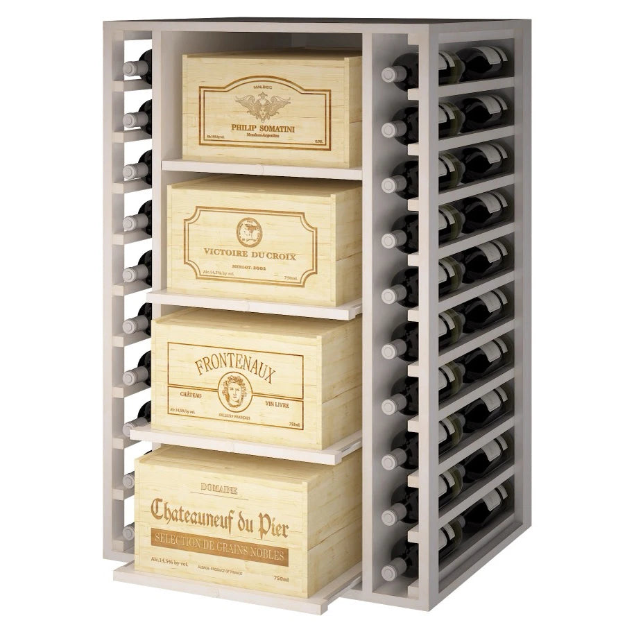 Pine wood wine rack for 88 bottles, Godello EW2546