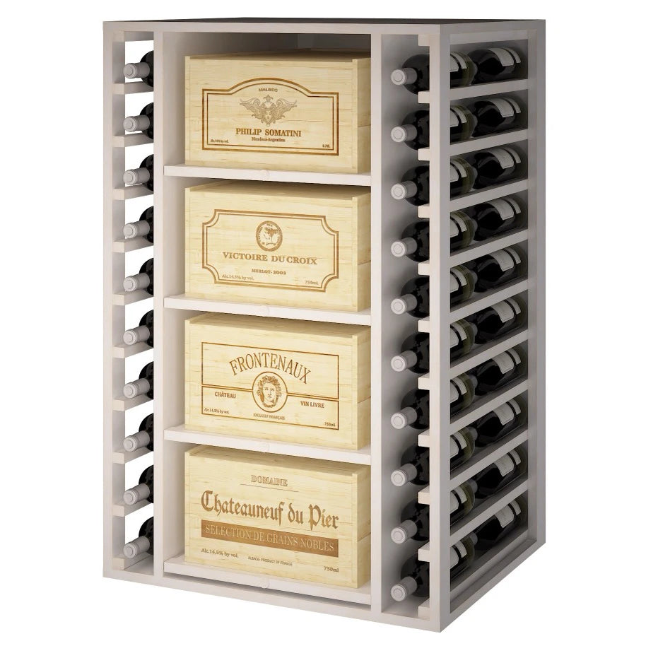 Pine wood wine rack for 88 bottles, Godello EW2546