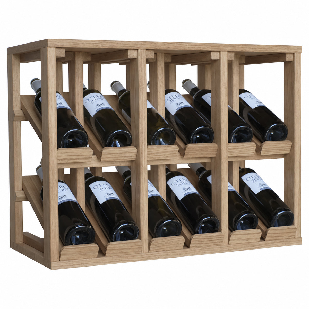 Botellero para 12 botellas Expovinalia Villafranca Godello 2193 - Roble natural - Representación generada del acabado