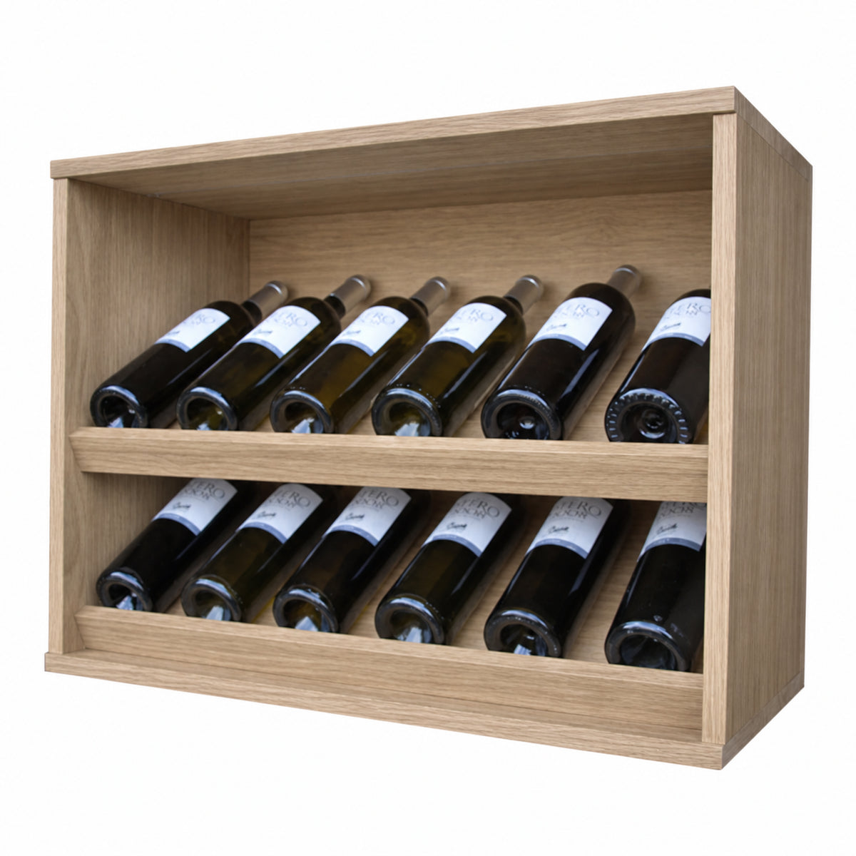 Botellero para 12 botellas Expovinalia Villafranca Godello 2293 - Roble natural - Representación generada del acabado