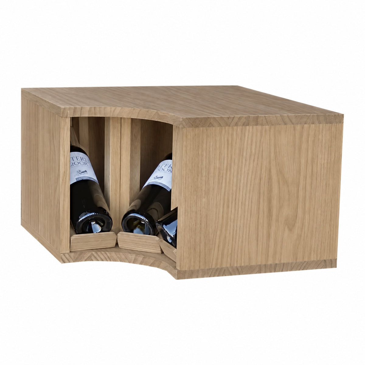 Botellero para 3 botellas Expovinalia Villafranca Godello 2295 - Roble natural - Representación generada del acabado