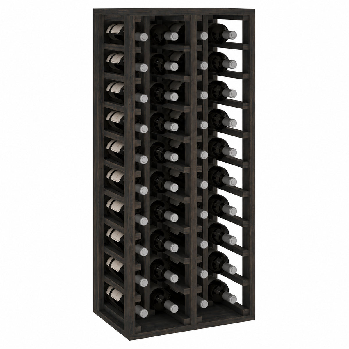 Botellero para 40 botellas Expovinalia Canedo Godello 2034 - Pino negro - Representación generada del acabado