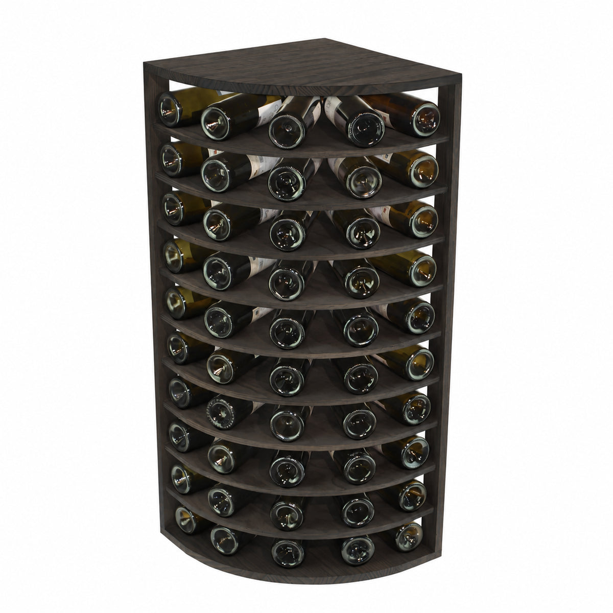 Expovinalia Godello BX2036 wine rack in black-stained pine - Generated finish representation