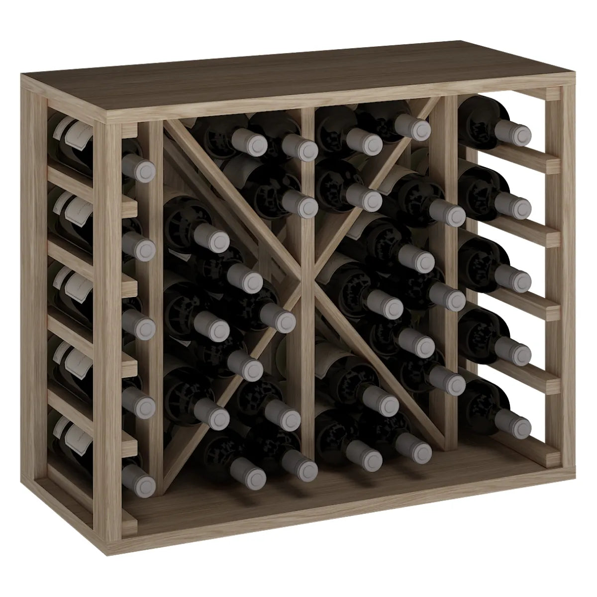 Wine rack for 34 bottles Expovinalia Toral Godello 2531 — Natural oak — ER2531