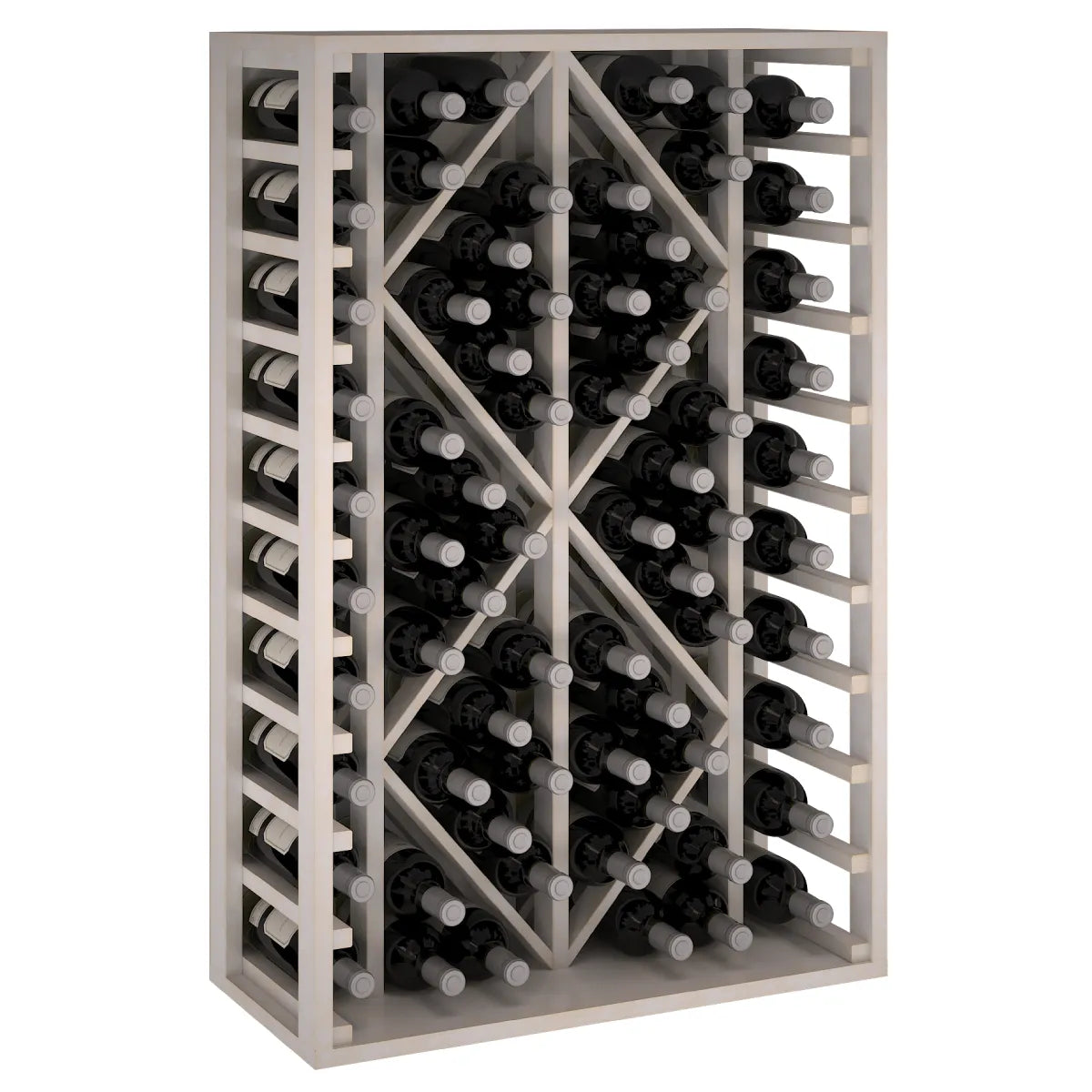 Wine rack for 68 bottles Expovinalia Toral Godello 2530 — White pine — EW2530
