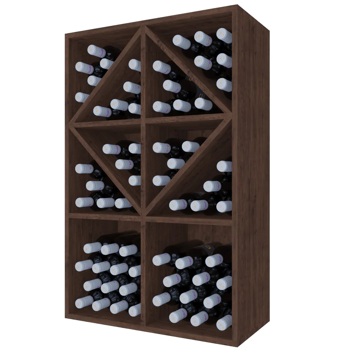 Wine rack for 70 bottles Expovinalia Toral Godello 2534 — Dark pine — HX2534