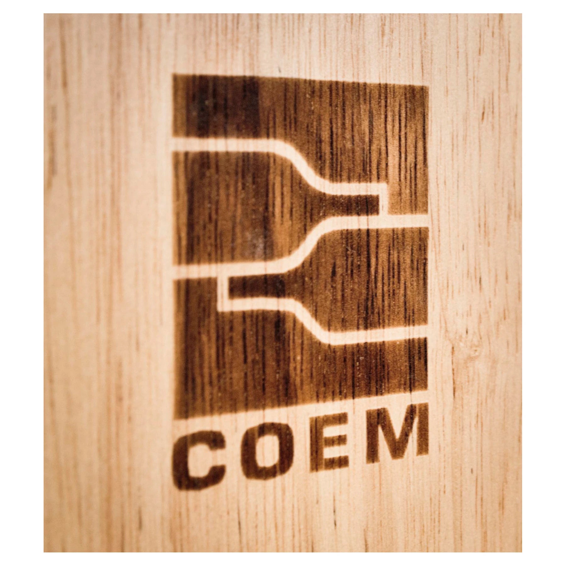 Descorchador Coem de pared, detalle del soporte y mecanismo para apertura de botellas.
