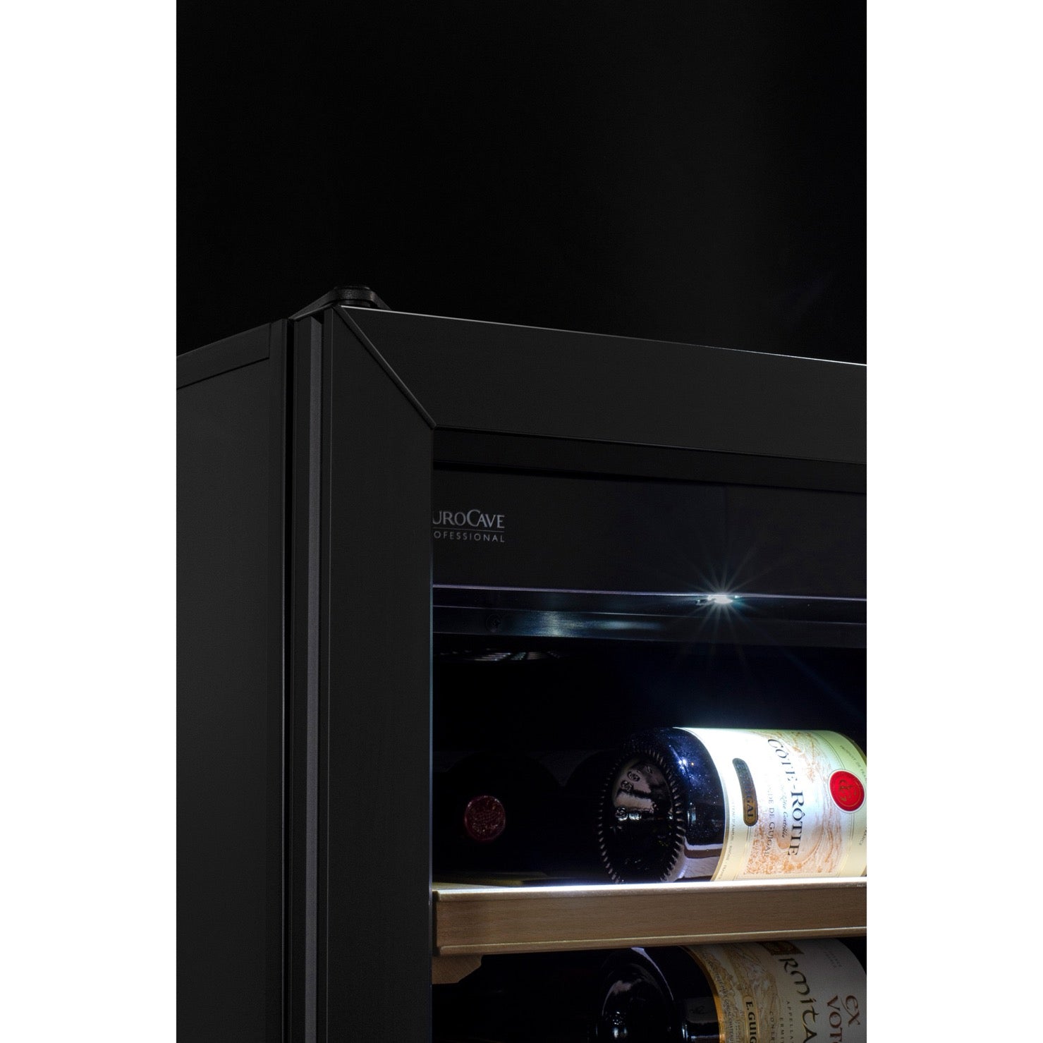 Vinoteca 50 botellas EuroCave La Premiere SV3 Glass detalle marco negro