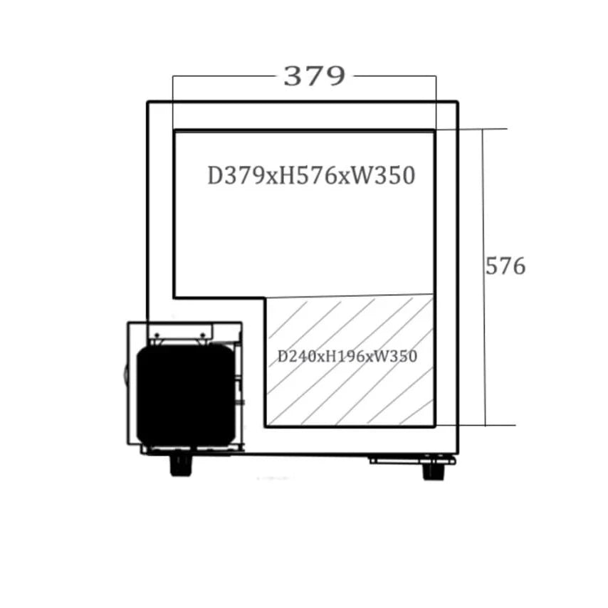Refrigerador de bebidas Cavin Arctic Collection 63 L Stainless