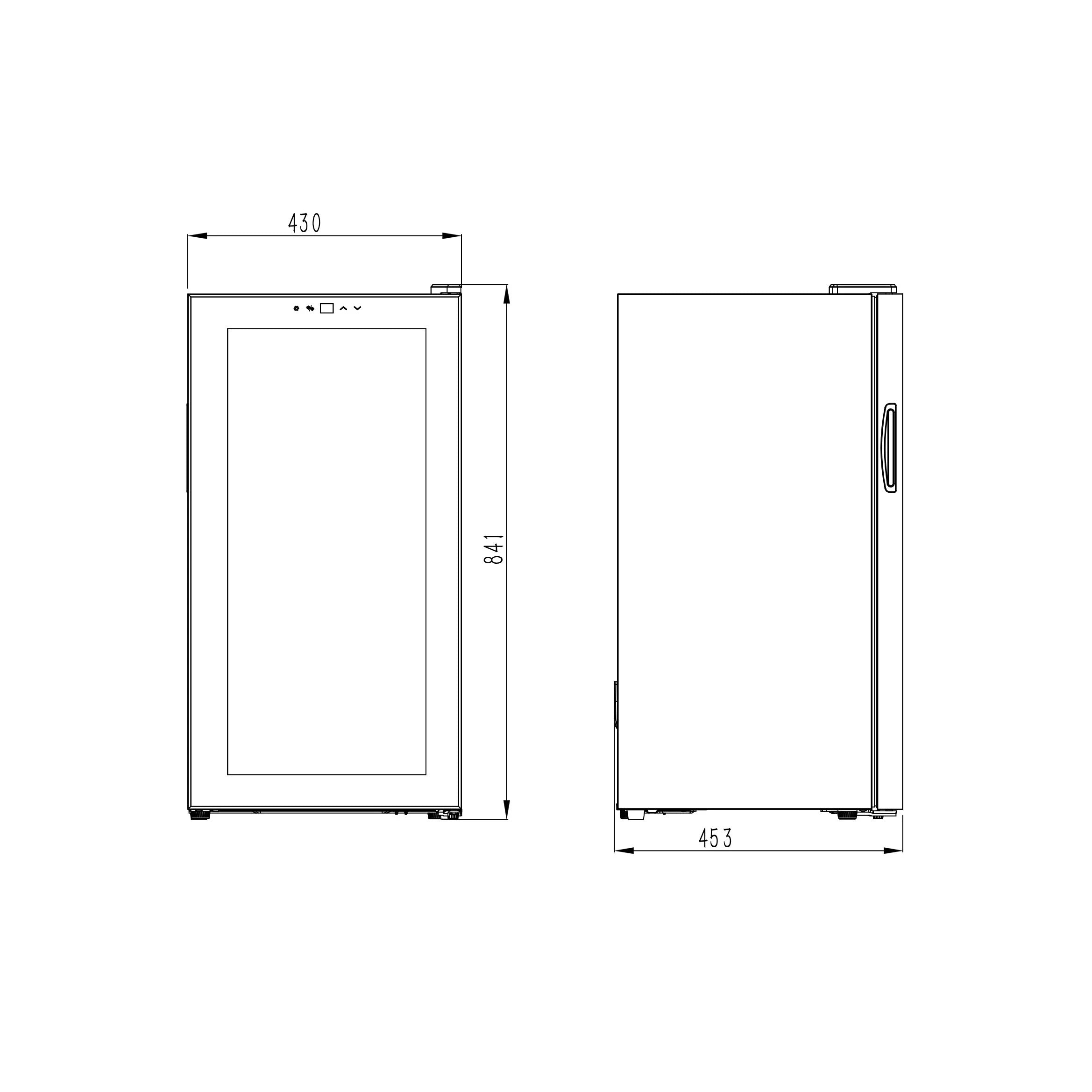 Refrigerador de bebidas Cavin Northern Collection 82 Black