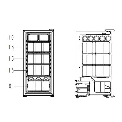 Refrigerador de bebidas Cavin Northern Collection 53 Black