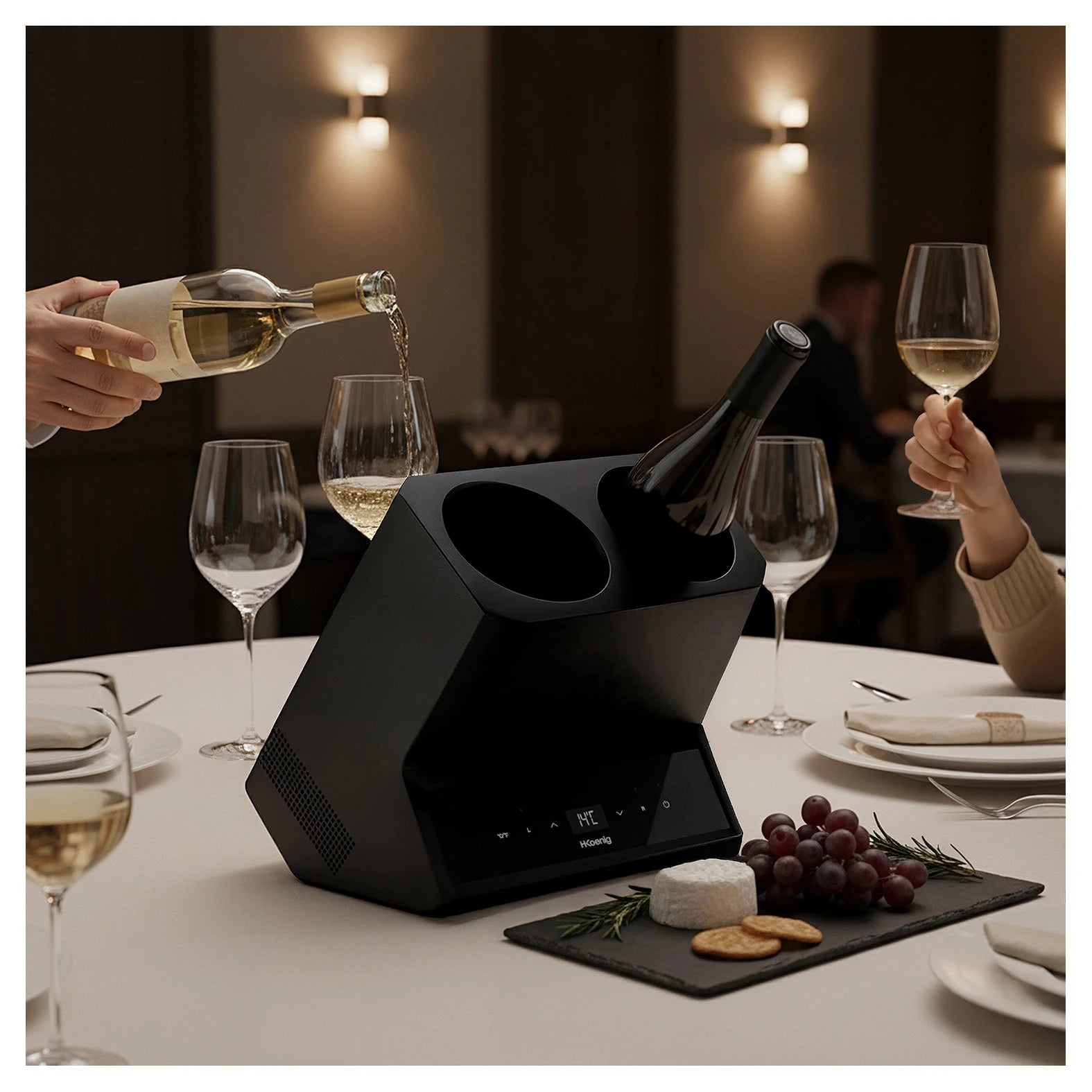 Enfriador de vino para 2 botellas H.Koenig LVX28
