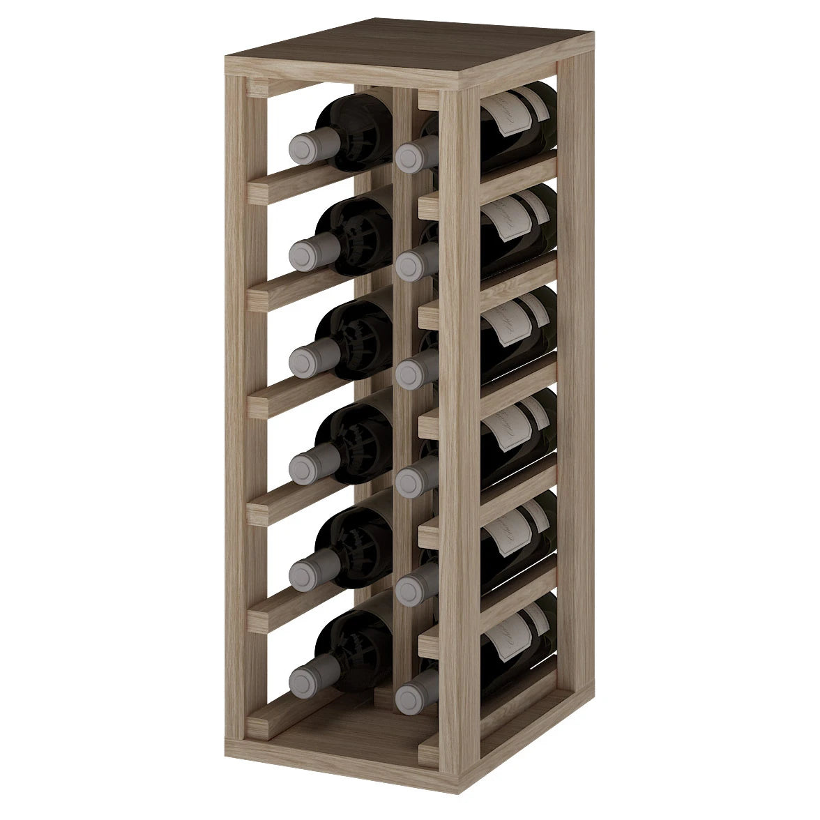 Oak wood wine rack for 12 bottles, Godello ER2010