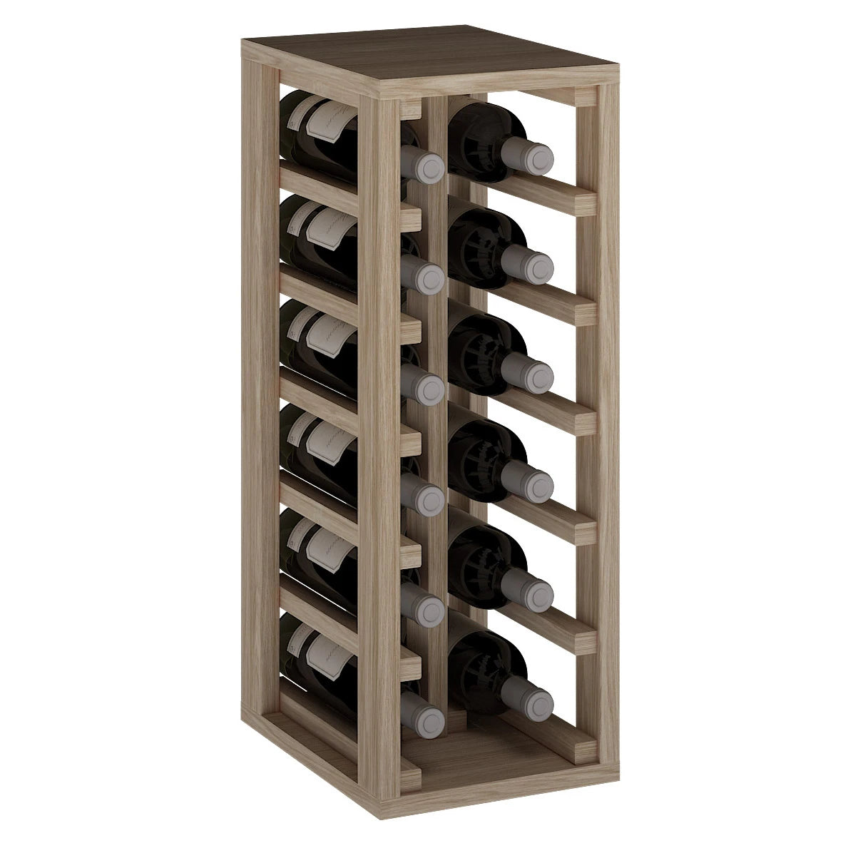 Oak wood wine rack for 12 bottles, Godello ER2010