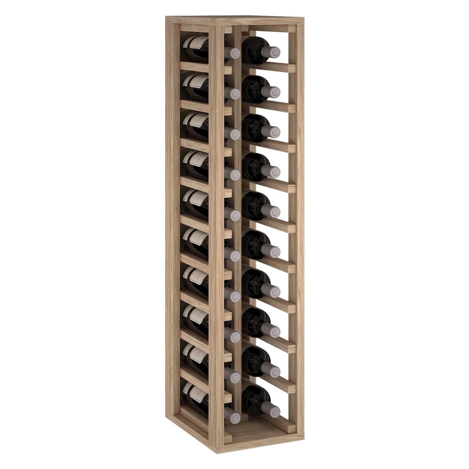 Oak wood wine rack for 20 bottles, Godello ER2032