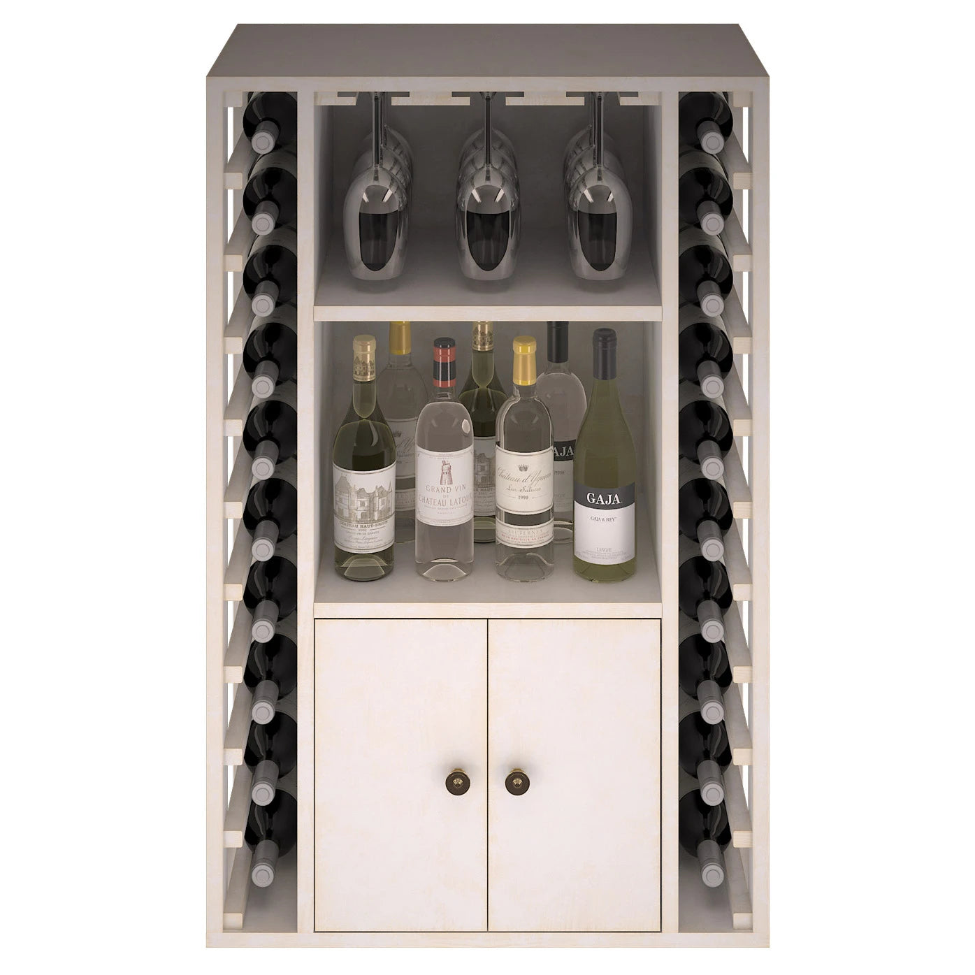 Pine wood wine rack for 20 bottles, Godello EW2521