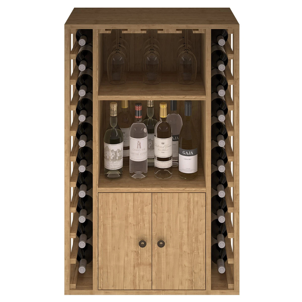 Botellero de madera de pino para 20 botellas, Godello EX2521