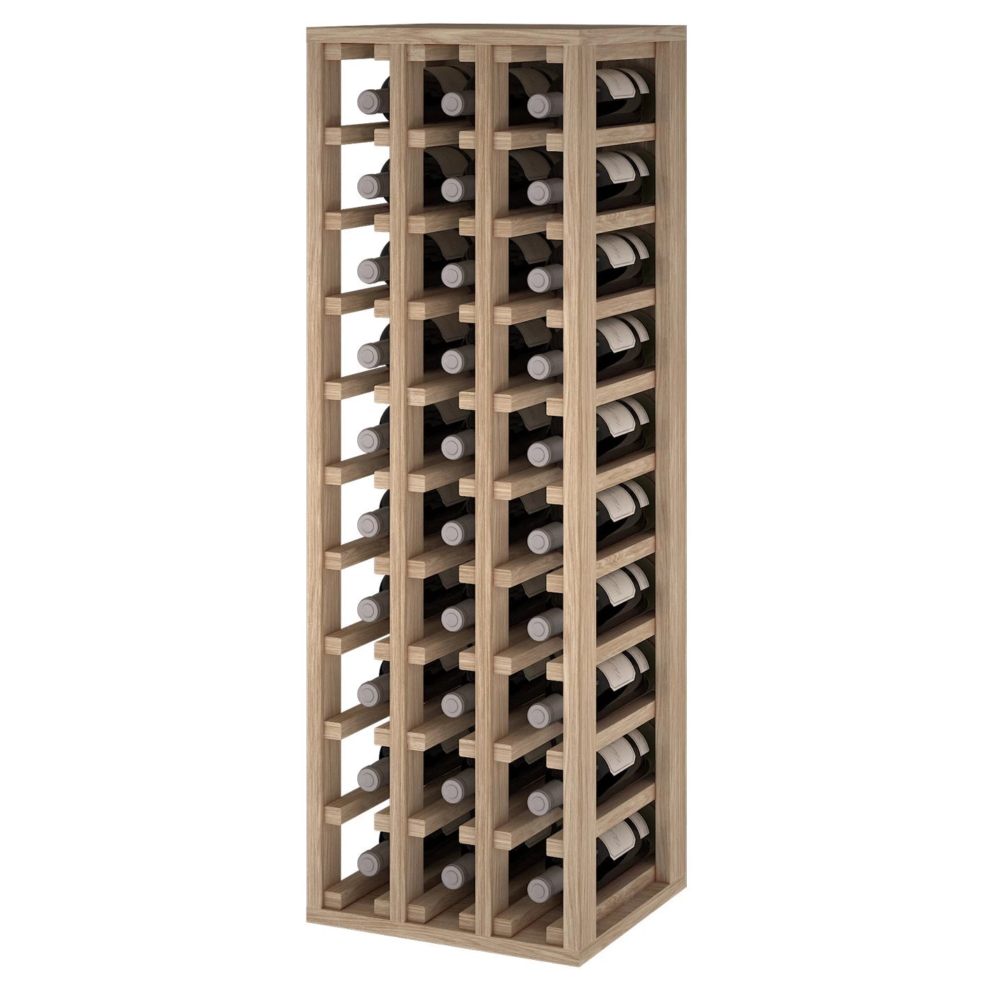 Oak wood wine rack for 30 bottles, Godello ER2033