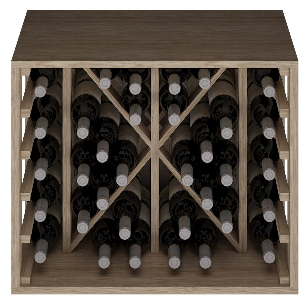 Oak wine rack for 34 bottles, Godello ER2531