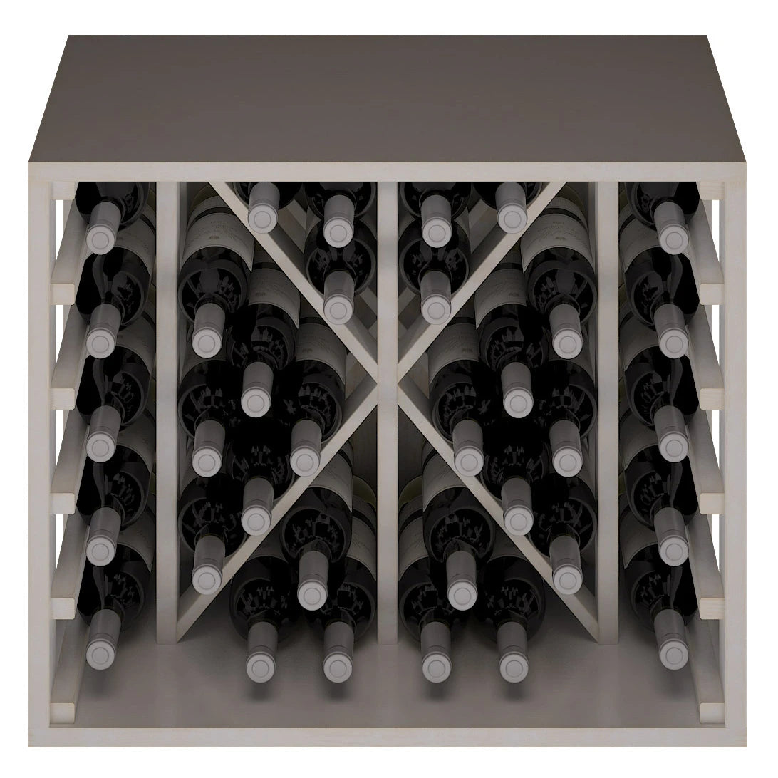 Pine wood wine rack for 34 bottles, Godello EW2531