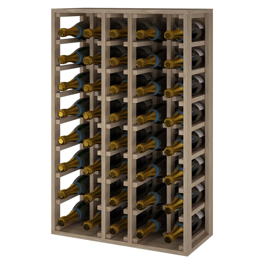 Oak wood wine rack for 40 Magnum champagne bottles, Godello ER2062