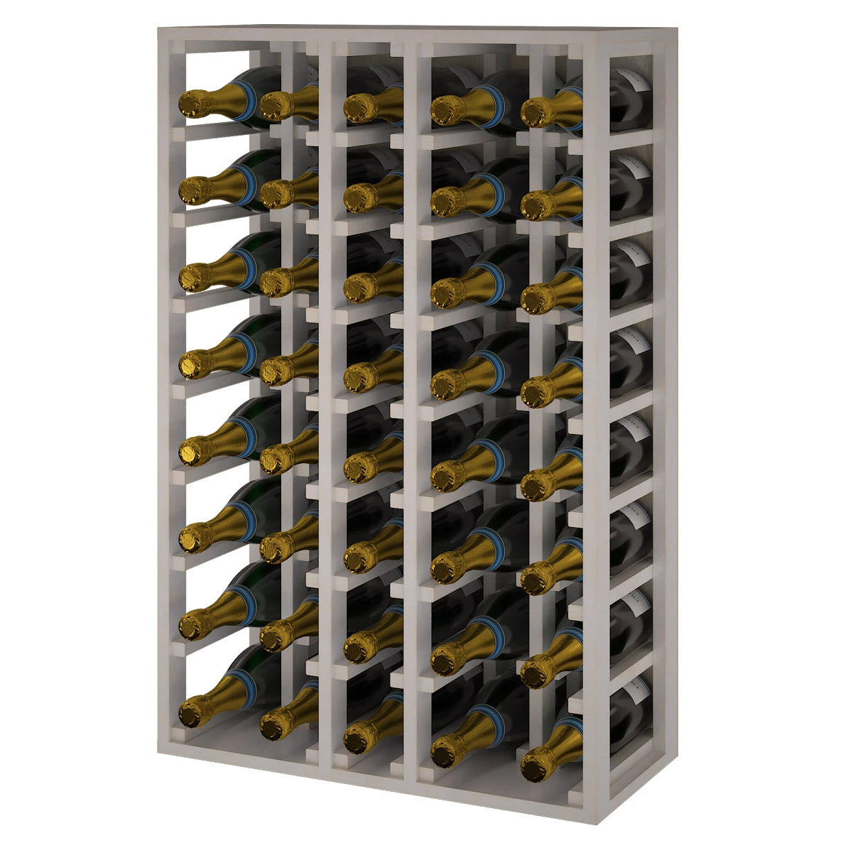 Pine wood wine rack for 40 Magnum champagne bottles, Godello EW2062
