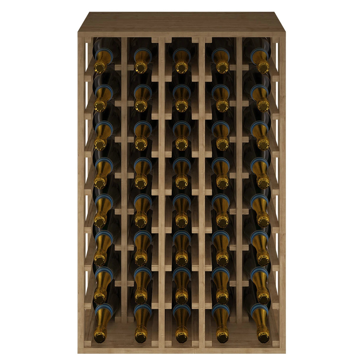 Pine wood wine rack for 40 Magnum champagne bottles, Godello EX2062