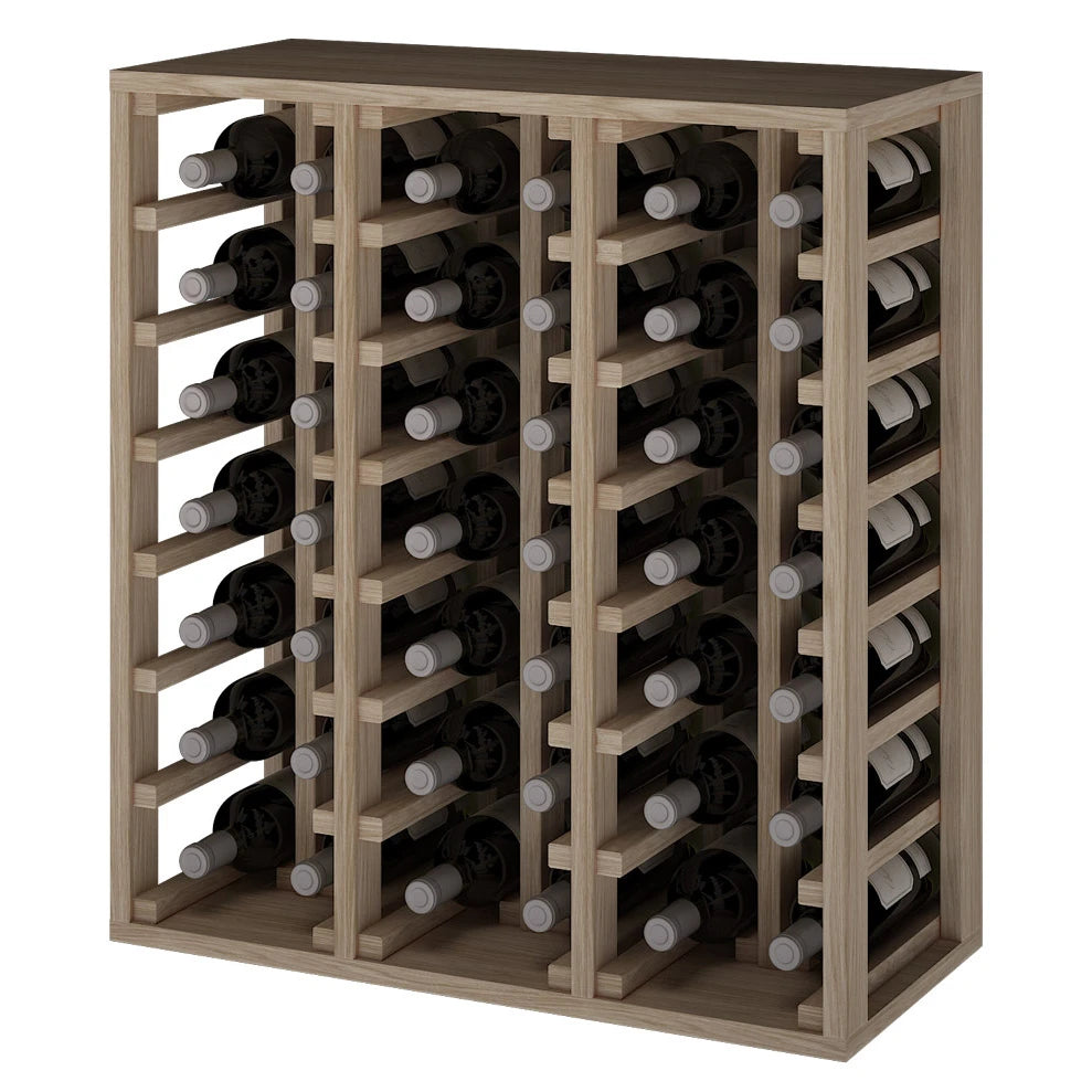 Oak wood wine rack for 42 bottles, Godello ER2061