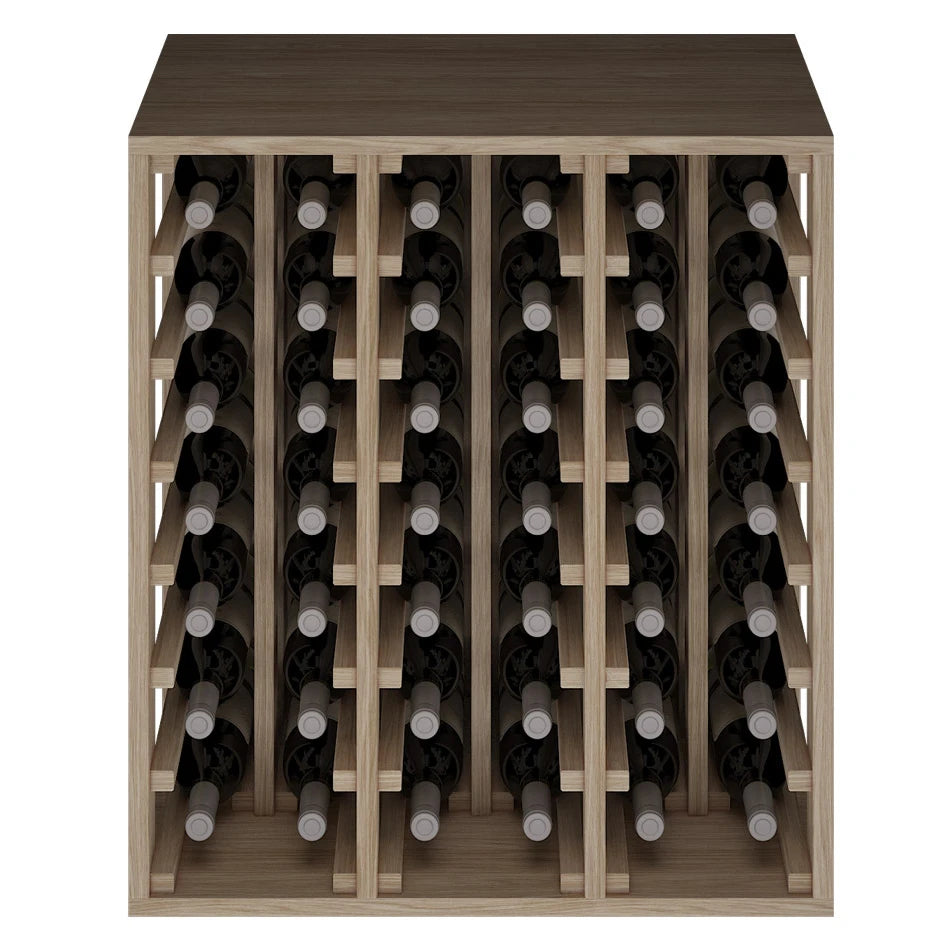 Oak wood wine rack for 42 bottles, Godello ER2061