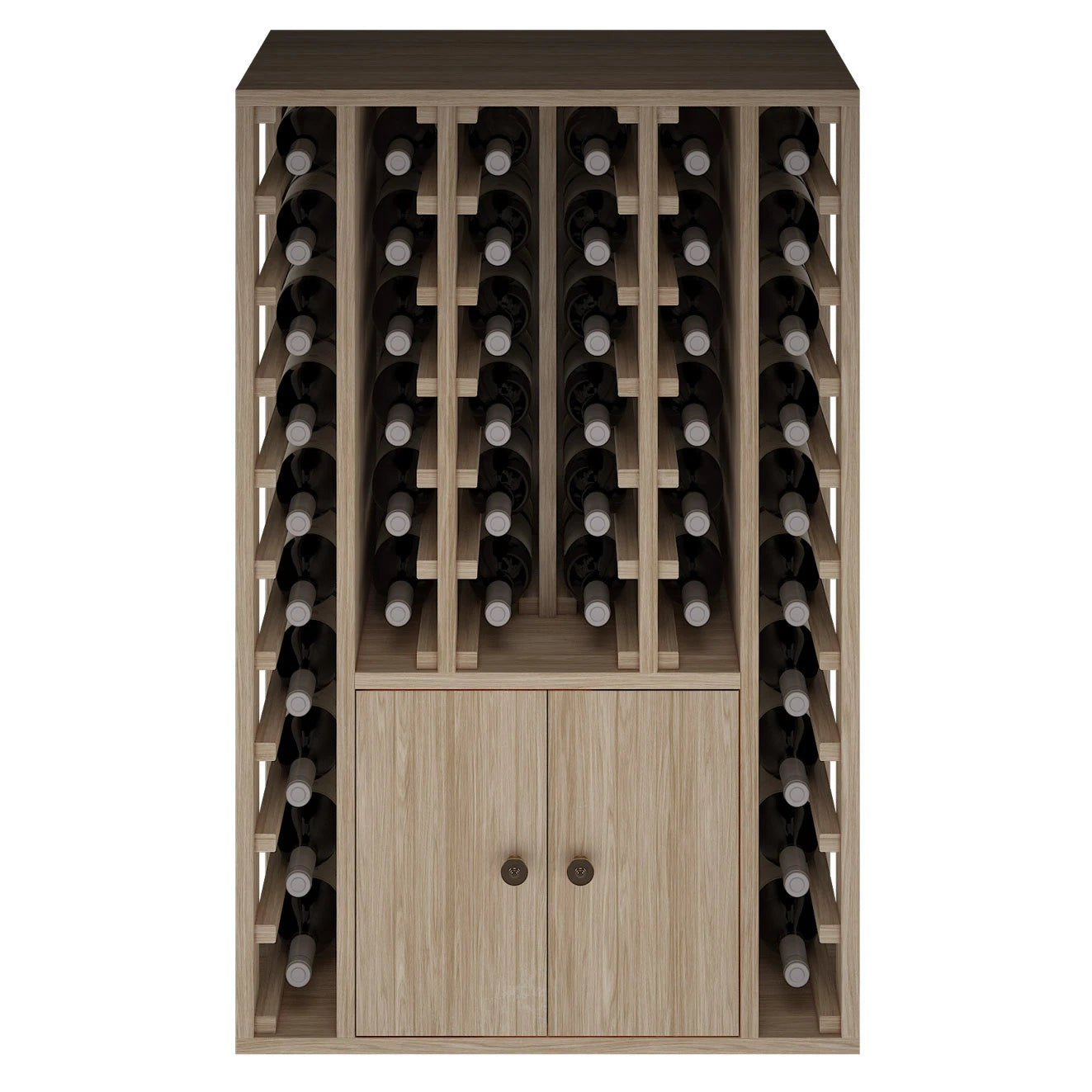Oak wine rack for 46 bottles, Godello ER2516