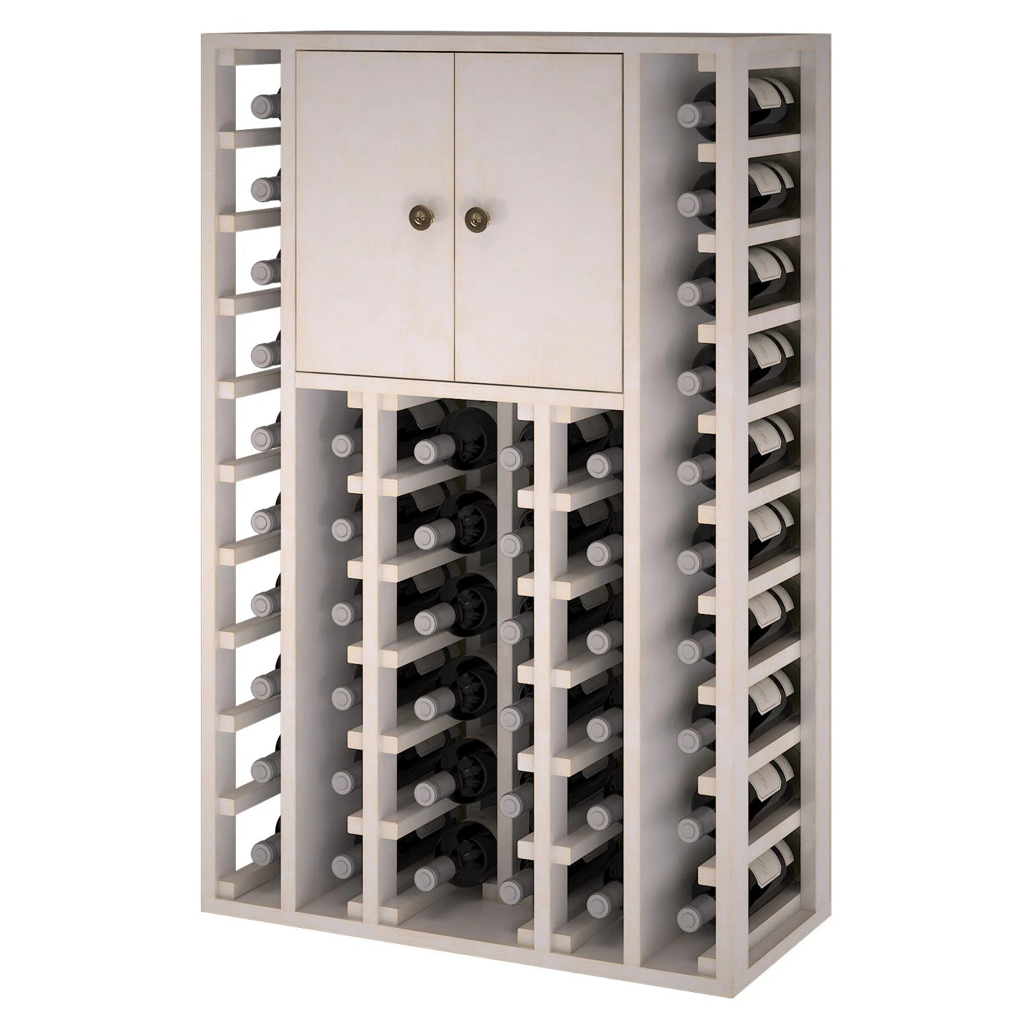 Pine wood wine rack for 46 bottles, Godello EW2515