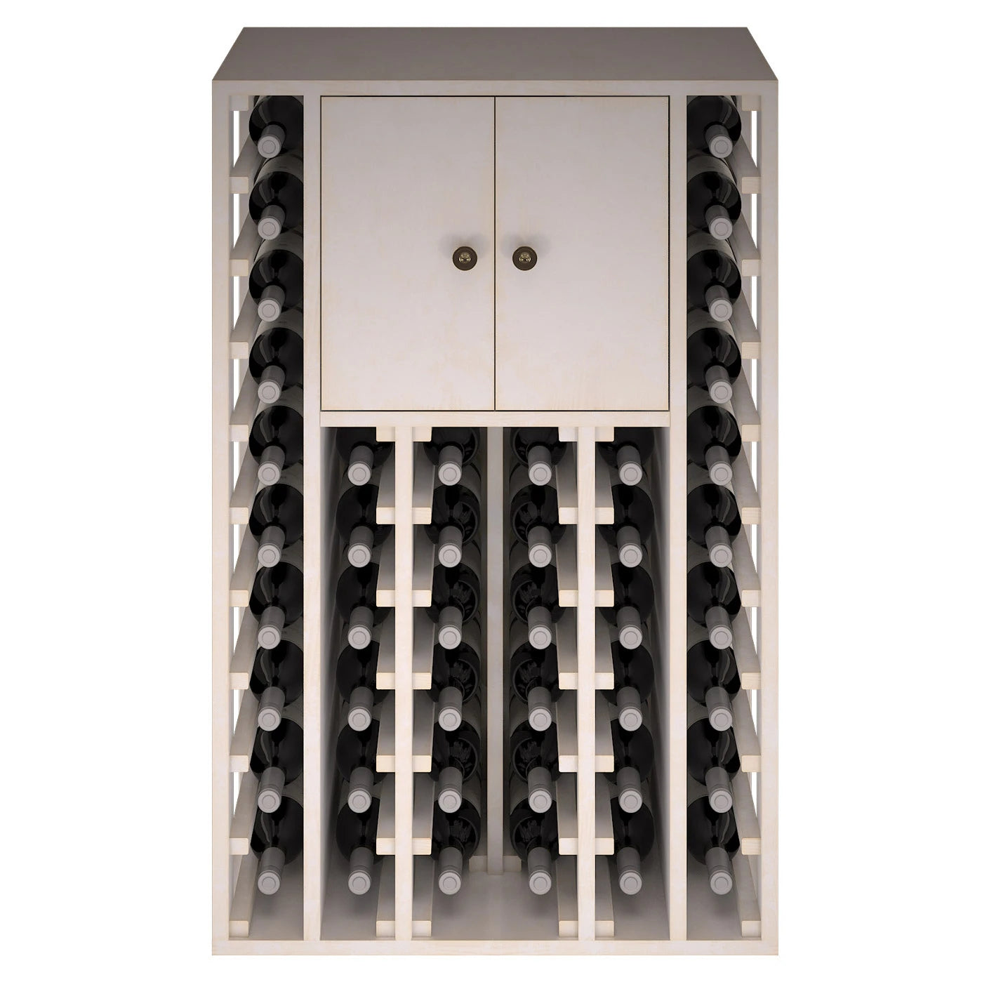 Pine wood wine rack for 46 bottles, Godello EW2515