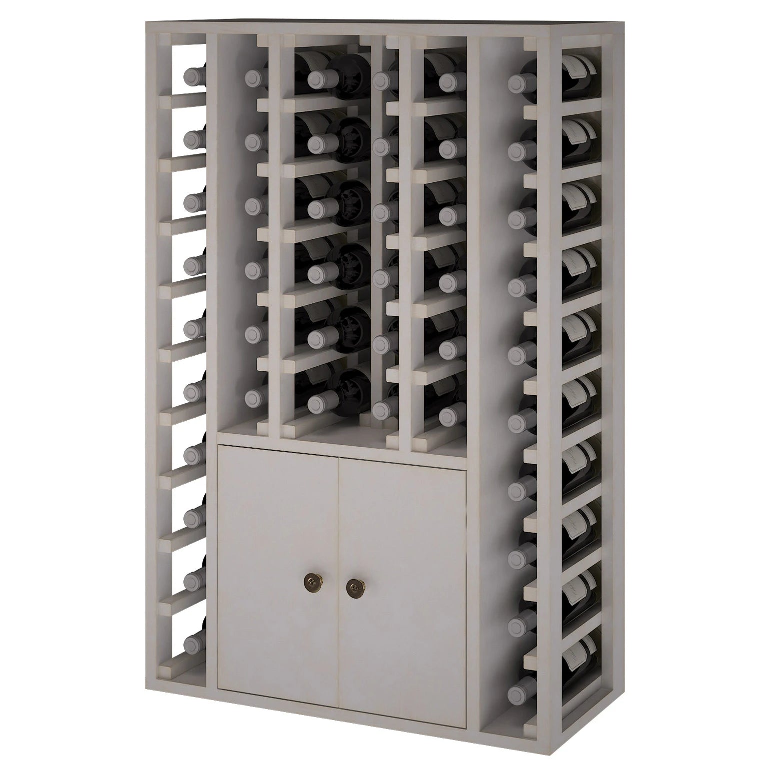 Pine wood wine rack for 46 bottles, Godello EW2516