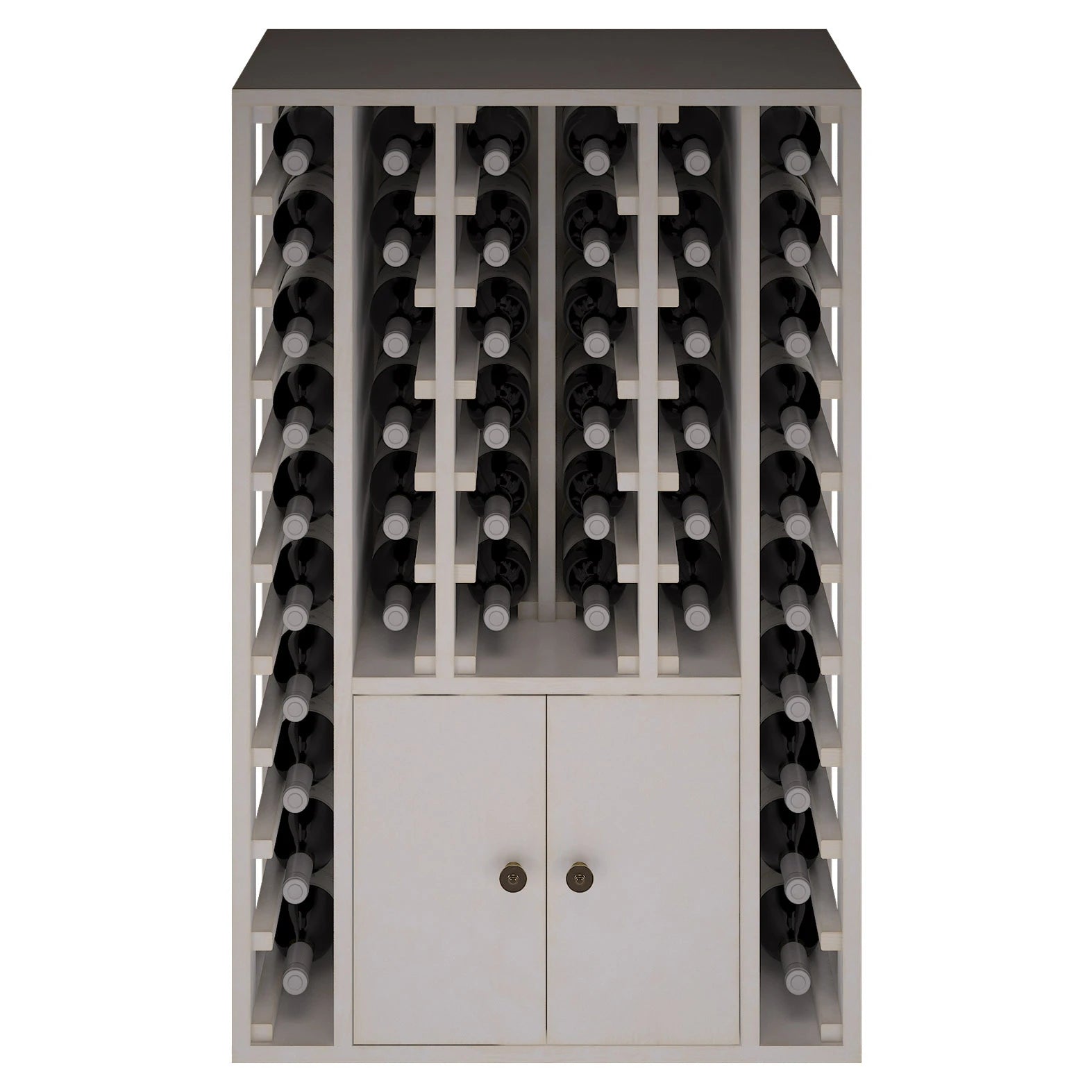 Pine wood wine rack for 46 bottles, Godello EW2516