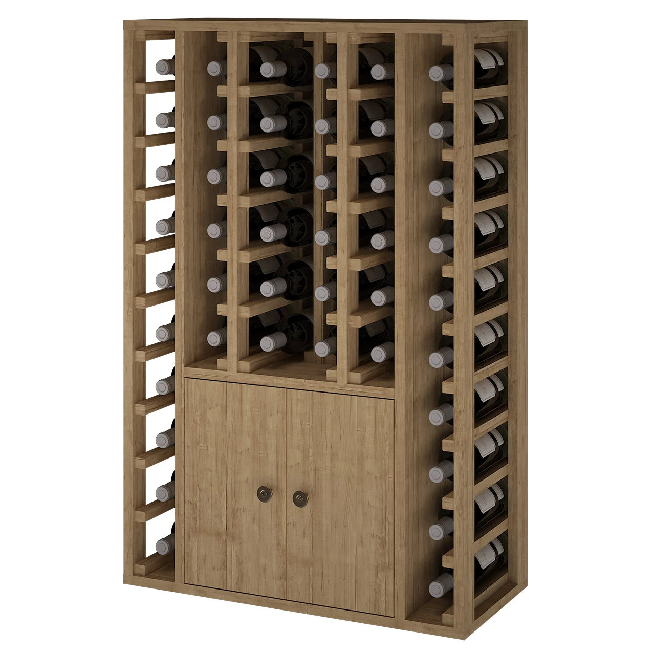 Botellero de madera de pino para 46 botellas, Godello EX2516