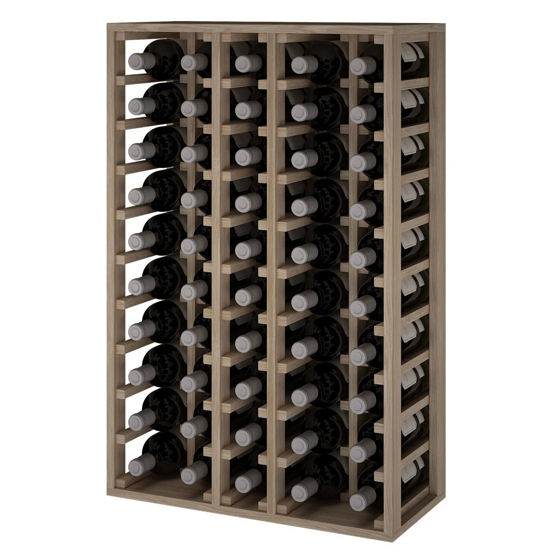 Oak wood wine rack for 50 Magnum bottles, Godello ER2066