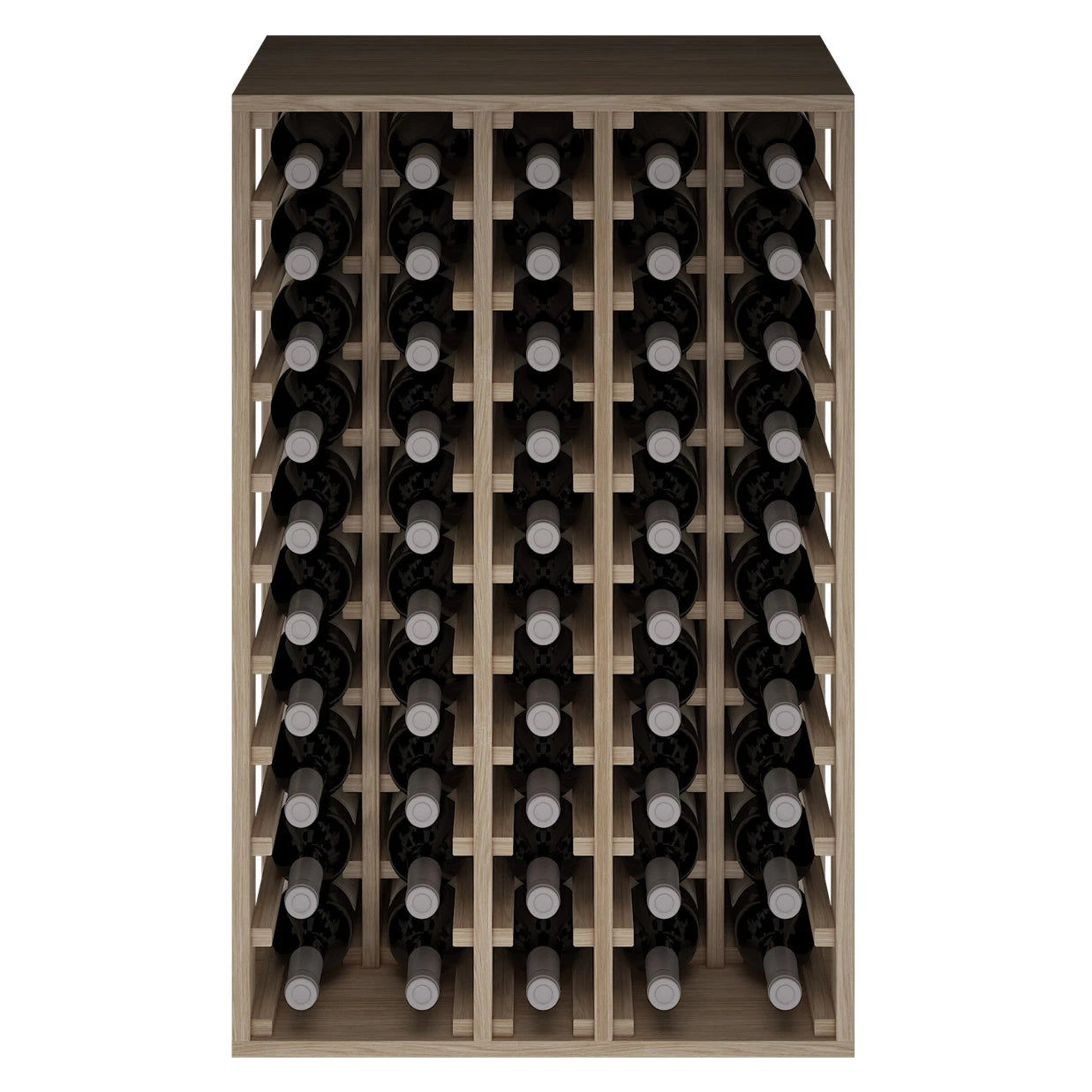 Oak wood wine rack for 50 Magnum bottles, Godello ER2066