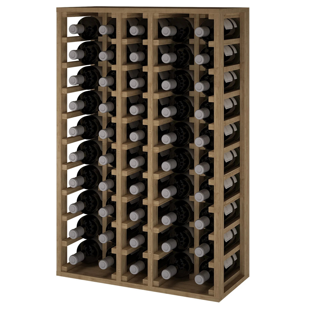 Pine wood wine rack for 50 Magnum bottles, Godello EX2066